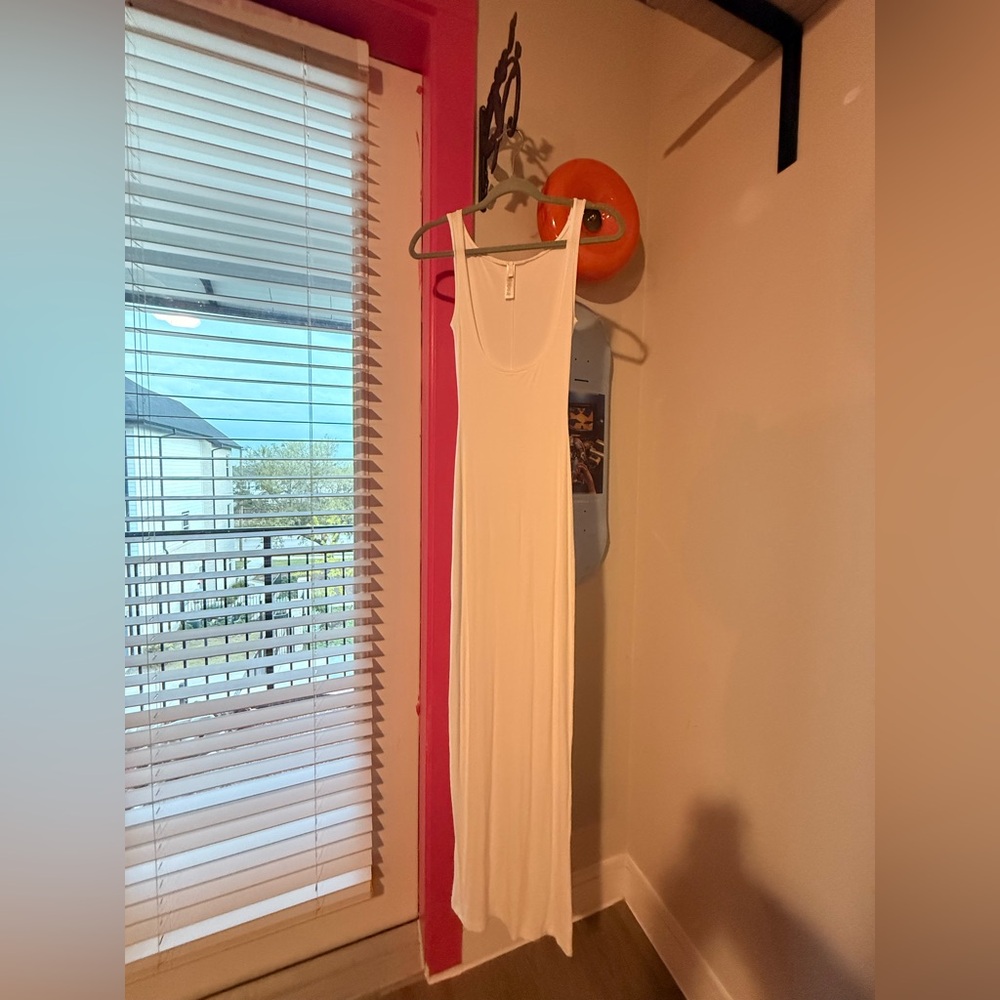 Skims White Maxi Dress